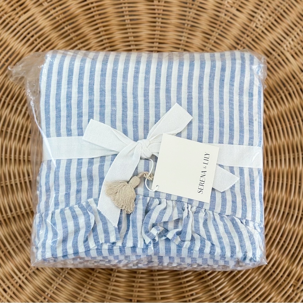 NEW Serena & Lily Nantucket Sheet Set (Twin)-Blue